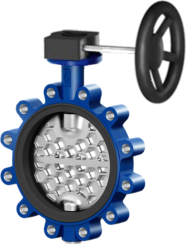 ARI-Armaturen vlinderklep LUG type GESA 22.013 DN300, PN16, EN-JS1030, wormwiel, EPDM