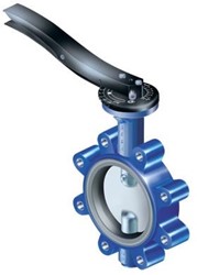 ARI-Armaturen vlinderklep LUG type GESA 22.013 DN25, PN16, EN-JS1030, vergrendelingshendel, NBR