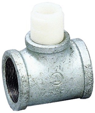 Georg Fischer brons, 1 - 2 T-fittingen