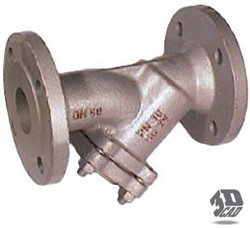 EBCU Gietijzeren Y filter met flenzen