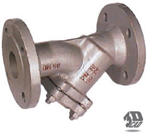 EBCU Gietijzeren Y filter met flenzen