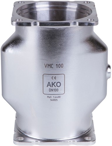 AKO Armaturen Quetschventil-Gehuse GM,  Stainless steel 1.4408 DN 100, GMC100F.50