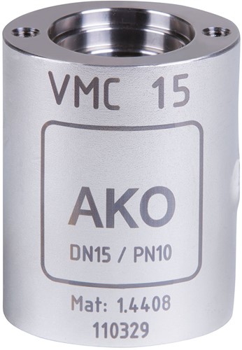 AKO Armaturen Pinch valve body GM,  Stainless steel 1.4408 DN 15, GMC15.50