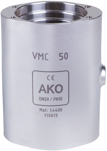 AKO Armaturen Pinch valve body GM,  Stainless steel 1.4408 DN 50, GMC50.50