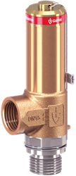 2480 Safety valve made of gunmetal, angle-type with threaded connections Goetze
