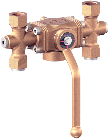 2780 Diverter ball valve made of gunmetal with threaded connections Goetze