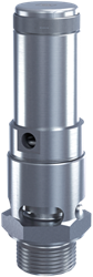 410 Safety valves made of stainless steel, atmospheric discharge with threaded connections Goetze