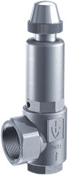 451bG Safety valves made of stainless steel, angle-type with threaded connections Goetze