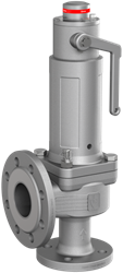 455bHL Faltenbalg-Sicherheitsventile aus Edelstahl, in Eckform mit Flanschanschlüssen Goetze