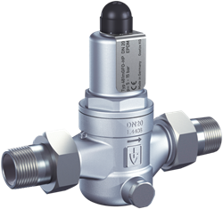 Pressure reducing valves made of stainless steel with threaded connections