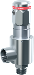 492 Safety valves made of stainless steel, atmospheric discharge or with positionable angled body, with threaded connections Goetze
