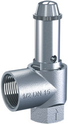 651mWNK VA Safety valves with diaphragm made of stainless steel, angle type with threaded connections Goetze