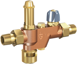 669 Sicherheitsgruppen aus Rotguss, Durchgangsform mit Anschlussverschraubungen Goetze
