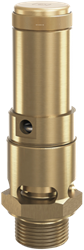 Messing veiligheidsventiel 810, vrije afblaas