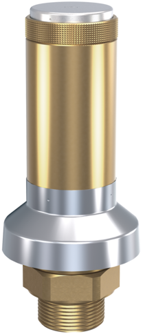 813 Safety valves made of brass, atmospheric discharge, with threaded connections Goetze