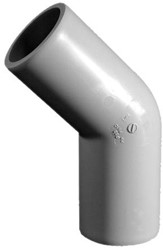 Akatherm PP-H Knie 45° lang DE125mm SDR17,6/PN6, 131246206