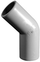 Akatherm PP-H Knie 45° lang DE225mm SDR11/PN10, 132246210