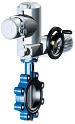 ARI-ZIVA G Butterfly valve with threaded eyelets and notch lever - industrial range