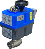 Ebora  2-delige RVS kogelkraan 3/4 BSPP, PN63, met aandrijving-J4CS20, roestvast staal/PTFE-FKM,24-230V AC/DC, looptijd 10sec. EBQB18-31124-J4SC20