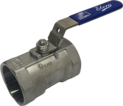 1 -teilige Edelstahl Kugelhahn 2 1/2 BSPP, PN63 Handhebel mit reduziertem Durchgang, Q118-31129