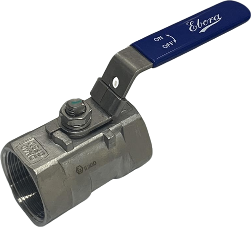 1 piece stainless steel ball valve 1 1/2 BSPP, PN63 with handle with reduced bore, Q118-31127