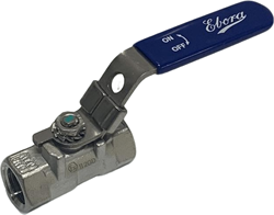 1 -teilige Edelstahl Kugelhahn 1/4 BSPP, PN63 Handhebel mit reduziertem Durchgang, Q118-31121