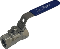 1 piece stainless steel ball valve 3/8 BSPP, PN63 with handle with reduced bore, Q118-31122