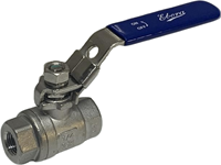 2 -teilige Edelstahl Kugelhahn 1/4 BSPP, PN63 Handhebel, Q218-31121