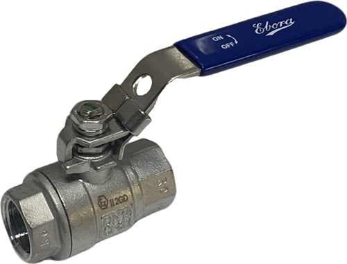 2 -teilige Edelstahl Kugelhahn 1/2 BSPP, PN63 Handhebel, Q218-31123