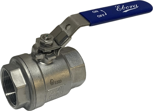 2-delige RVS kogelkraan 1 1/2 BSPP, PN63 handbediend, Q218-31127