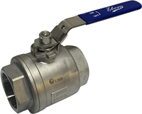 2 piece stainless steel ball valve 2 1/2 BSPP, PN63 with handle, Q218-31129