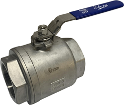 2 -teilige Edelstahl Kugelhahn 3 BSPP, PN63 Handhebel, Q218-31130