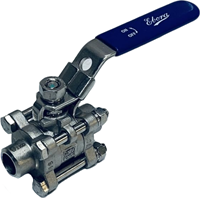 3-teiliges Edelstahl-Kugelventil DN10 BW ASME B16.25-Schweißenden, PN63, Q318-31161