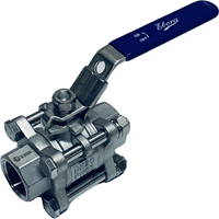 3-delige RVS kogelkraan 3/4 BSPP, PN63, Q318-31124