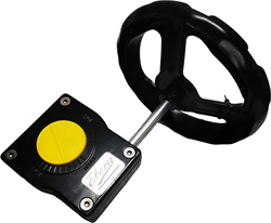 Worm gear 90 º, F07, vkt. 14mm 45 º Alloy, drive torque: max. 250nm