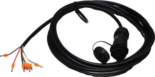 WEIPU connector female + 3 meter cable, E-CABLE-3M-9PIN