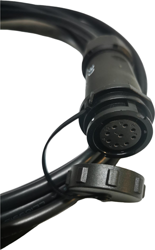 WEIPU-Stecker weiblich + 5 Meter Kabel, E-CABLE-5M-9PIN-3