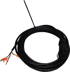 WEIPU connector female + 5 meter cable, E-CABLE-5M-9PIN