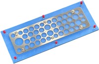 MurrPlastik RVS/EPDM kabeldoorvoerplaat met 47 kabeldoorvoeren 221 x 90 mm, 87663969 cablequick ® KDP Metall 90/47 FDA HD-2