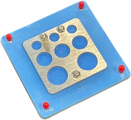 MurrPlastik RVS/EPDM cable entry plate with 8 cable entries 90 x 90 mm, 87663967 cablequick ® KDP Metal 90/8 FDA HD-2