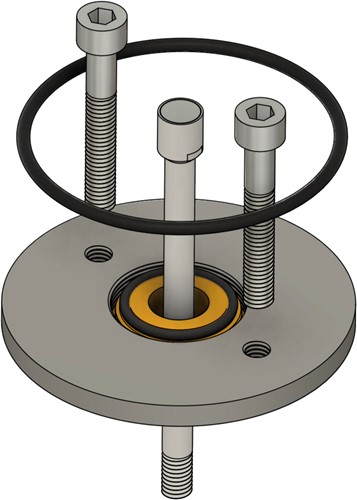 Sitomatic Mountingkit for Evoguard lineair center air Valve in combination with the VC9000 serie, M01-00048