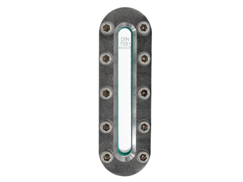 Ovaal kijkglas PN25: 176mmx70mm, 337-1.4571/S235JRG2-176 Ebora