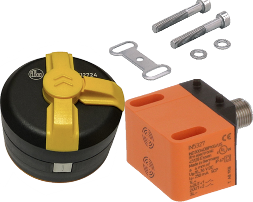 Induktiver Ventilpositionssensor T für pneumatischen Antrieb mit 90 Grad Schaltnocke für Schaftlänge 30 mm