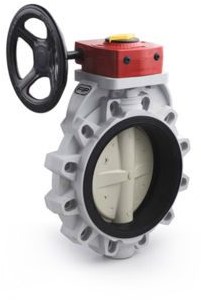 Durapipe ABS FK vlinderklep met wormwielkast d250 EPDM, HVFKA114