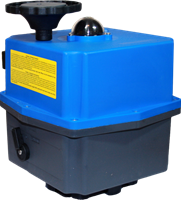 J+J Elektrischer Schwenkantrieb J4C-S140 140 Nm, 24-240 V AC/DC, Auf/Zu, blau, S4C400509