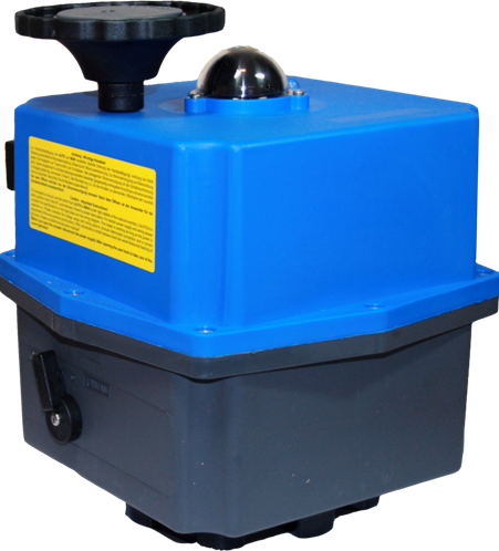 J+J Elektroschwenkantrieb 140 Nm (170Nm) Blau Offen/Zu, S4C400509