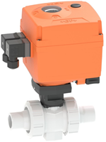 Georg Fischer 199127815, Ball Valve 127 PVDF/FKM d32DN25, Welding socket Voltage: 100-230V