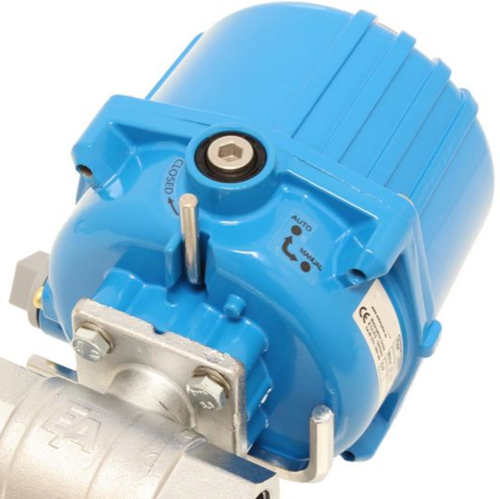 Kogelkraan-EBKA, 1 1/2 , met servomotor-NE03, messing / PTFE-FKM, 24V DC, looptijd 7sec., KA110027+NE032100 Ebora-3