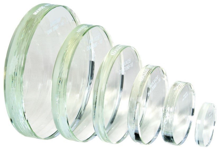 Maxos Gehard borosilicaatglas kijkglas DIN 7080, EBBORO ROND 40 x 10