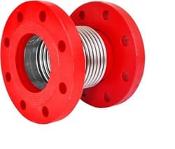 HELS RVS Axiaal Compensator DN150 met vaste stalen flenzen met binnenbus L=155 , 30 mm, MME10110150